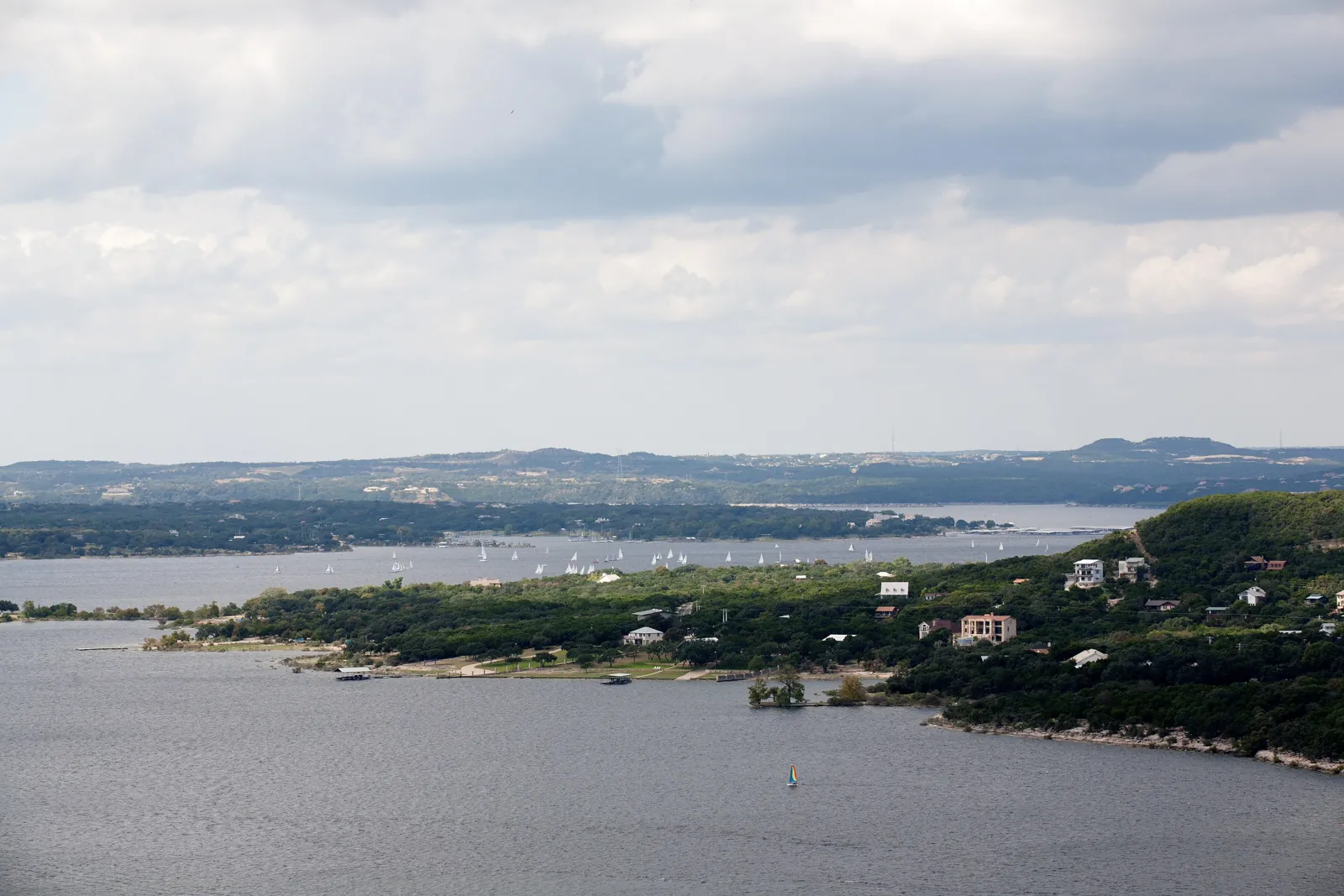 Lake Travis at full pool, 2007